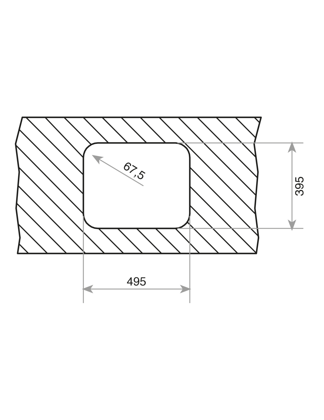 Grifo de cocina pared GF107-C 11 cm | cromado · Pereda